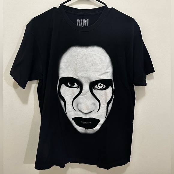 💀2 for $80 💀 Marilyn Manson “American flag” t-shirt in Large - Picture 1 of 3